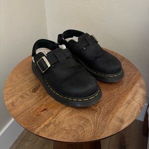 Doc Martens “JORGE II FAUX FUR LINED SLINGBACK MULES”